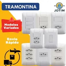 Tomadas e Interruptores Tramontina Aria 10A e 20A Linha Completa Tramontina Monte Como Quiser
