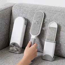 Kit Escova Mágica Tira Pelos Roupa Sofa Caes Gato Reutilizável Com Depósito
