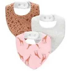 Kit 3 Babadores Carters Bandana Bebê Infantil Algodão Premium Menina Original