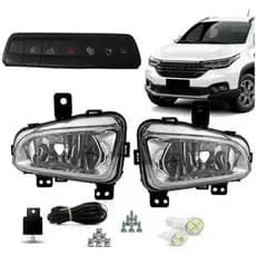 Kit De Farol Milha Neblina Nova Strada Freedom 2020 2021 2022 2023 2024 2025 - Botão Original Modelo Original