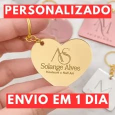 20 a 100 unidades Chaveiro Personalizado Brinde Lembrancinha Mimo Loja Cliente Festa Acrílico Espelhado