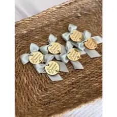 Tag Lembrancinha Personalizada 2,5cm | Batizado Maternidade e Lojas | Acrílico Espelhado