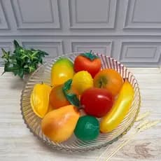 Kit C/10 Frutas Artificiais Decorativas Tamanho Real Lindas