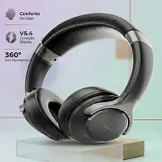 Fone de Ouvido Sem Fio Bluetooth Sonic Pro Headphone Preto Off White IT-BLUE LE-0306