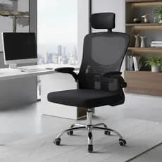 Cadeira De Escritório Presidente Giratória Ergonômica