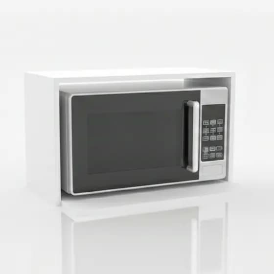 Suporte Nicho Para Microondas e Forno Elétrico MDF Branco