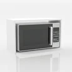 Suporte Nicho Para Microondas e Forno Elétrico MDF Branco