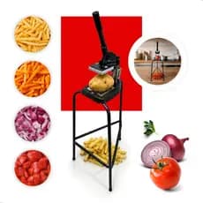 Picador de Pé Grande e Cortador De Legumes Frutas Tomate Batata Cabrita Profissional Reforçado