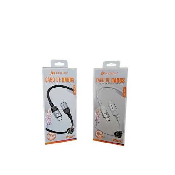 Cabo Tipo C Lightning 3M Peining J89-4 Turbo Carregamento Rápido Reforçado iPhone