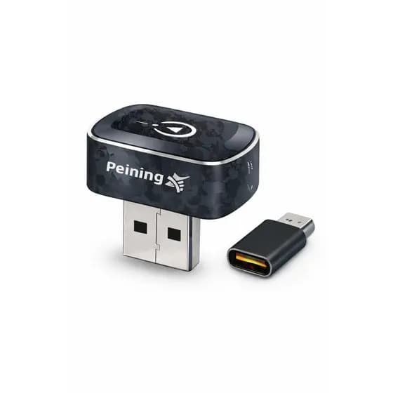 Adaptador CarPlay Sem Fio Peining BTA06 Bluetooth USB Apple Car Wireless Android Auto