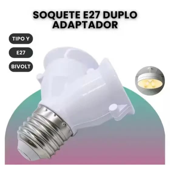 Bocal Soquete Duplo Tipo Y Bivolt