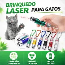 Laser 3 em 1 com Lanterna LED e Luz Piscante – Chaveiro Portátil para Uso Diário