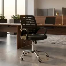 Cadeira De Escritório Giratória Office Ajustável