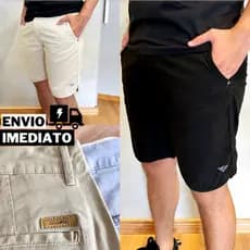 Kit 3 Bermudas Masculina Sarja Casual Bermuda Masculino  Conforto
