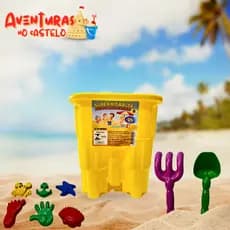 Baldinho De Praia Com Acessórios 10 Peças Infantil