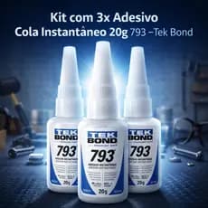 Kit 3 Colas Instantanea TekBond 793 SuperBonde 20g Multiuso