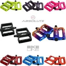 Pedal Plataforma Absolute Brutus Flat Bike MTB DH Enduro BMX Rosca Grossa 9/16 Freerider Bicicleta