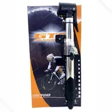 Mini Bomba De Ar Bike Pneu Bicicleta Bico Duplo GTS em Alumínio Telescópica com Suporte para Quadro