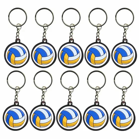 Kit 25 Chaveiros Bola de Volei Lembrancinha Festa Brinde