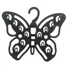 Cabide Borboleta Preto Organizador Multiuso para Colares, Brincos, Chaves, Cintos, Bonés Acessórios