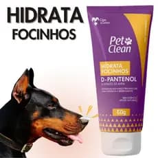 Hidratante para Focinho Cães Gatos 60g PetClean para Nariz Ressecado Pets Alta Hidratação e Proteção