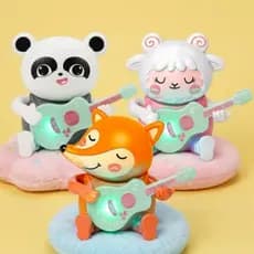 Brinquedo Educativo Musical Bebê Criança Luz e Som Animal Cantor Dança Infantil Raposa Ovelha Panda