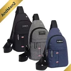2 ou 3 Bolsa Tiracolo Transversal Shoulder Bag Peito Impermeável Pochete Unissex Masculina Feminina