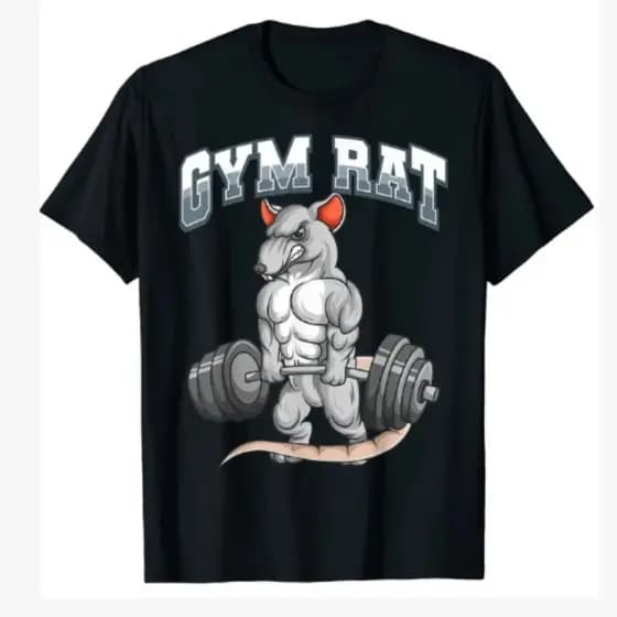 NOVA Camisa Camiseta Camisa Gym Rat Academia Treino Maromba Fitness Rato De Academia ENVIO NO MESMO DIA