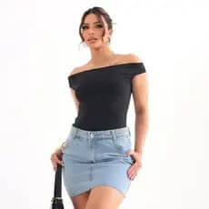 Blusa  Ombro a Ombro Feminina Estilosa Suplex Poliamida Ciganinha | Casual Elegante Confortável