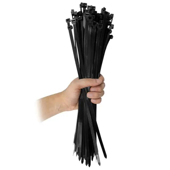 Abraçadeira de Nylon Enforca Gato Cinta Plástica Preto 20cm 25cm 30cm 40cm Branco Fios Jardim