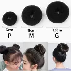 Preto 3/6/12 Acessórios Para Cabelo Mulheres Rosquinha Fazer Coque