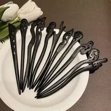 1/2 par Palitos De Madeira Para Cabelo / Prendedor de Cabelo
