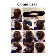 Acessório Para Fazer Coque Rápido Magic Bun Coque Rápido Cabelo