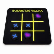 Jogo Da Velha Educativo Tabuleiro Madeira Mdf Preto Brinquedo Pedagogico Raciocinio Logico Infantil Tradicional 10 Pecas