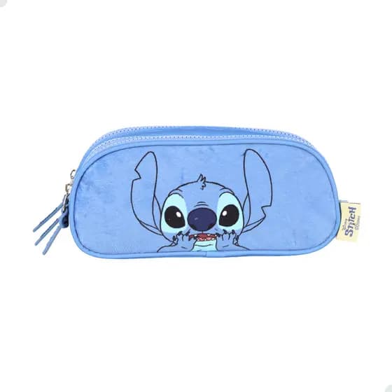 Estojo Escolar Triplo Angel Stitch Zíper Infantil Menina