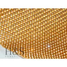Manta De Strass Dourada Termocolante Premium - Por 45cm