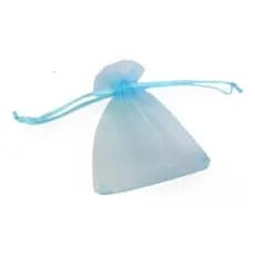 Saquinho De Organza Para Lembrancinhas 7x9 - 20 Peças Azul-claro