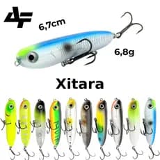 Isca Artificial Xitara 6,7cm 6,8g Albatroz Superficie Tucunaré Robalo Traíra