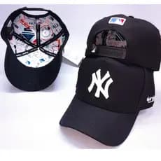 Boné Caixa Alta Fundo Ny York Snapback Especial Masculino Aba Curva Bordado