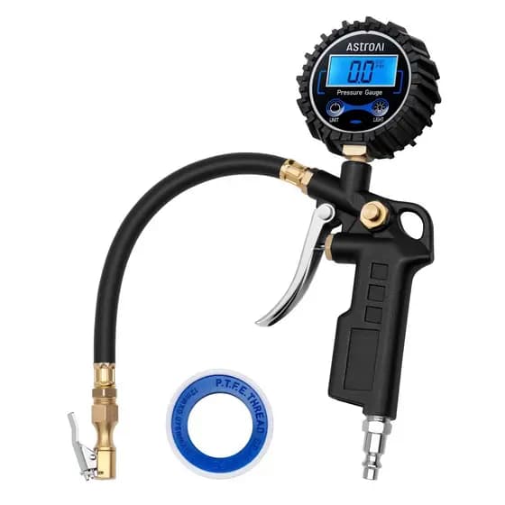 Calibrador E Inflador De Pneus Digital 0-250psi 1/4 Bsp
