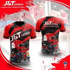 Camiseta Masculina Casual Com Logotipo J & T Express Impresso , Edição Especial