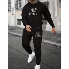 Conjunto Blusa de Frio King  Careca Moletom Classico + Calça King  Abrigo Masculino e Feminino  Lançameneto