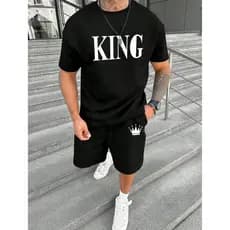 Kit Camiseta e Bermuda Klng Coroa Moderno Lançamento 2025