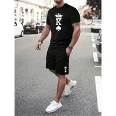 Conjunto masculino camiseta e short camiseta masculina e short masculino