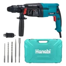 Martelete Perfurador 1300W SDS Plus Mandril de 26mm Hanabi Rompedor Profissional com Impacto