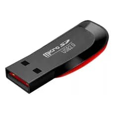 Adaptador Mini Leitor Cartão De Memória Micro Sd Usb 2.0 Usb Alta Velocidade M2 Compatível Até 128gb
