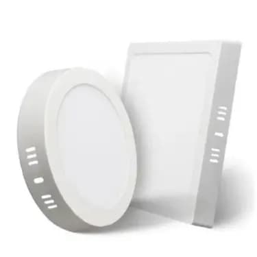 Painel Plafon LED Sobrepor Quadrado e Redondo 3W-25W Branco Frio e Quente Bivolt – Iluminação e Decoração