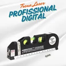 Trena Laser Profissional Digital Level Pro 3 com Nível e Medição Precisa