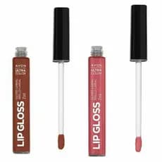 Kit Gloss Labial Ultra Color Marrom Must Have + Gloss Labial Nude Glow 7ml Avon