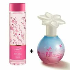 Kit Body Splash Aquavibe Refrescante Baby Smell 300ml + Colônia Petit Attitude Libellule 50ml Avon